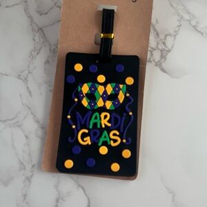 Mardi Gras Mask Travel Luggage Tag